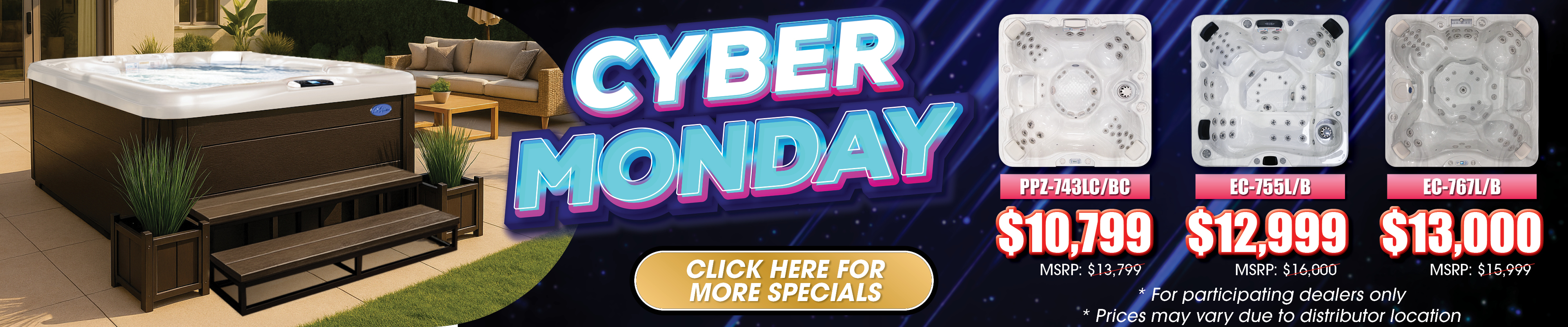 Calspas hot tub being used in a family setting - Marseille