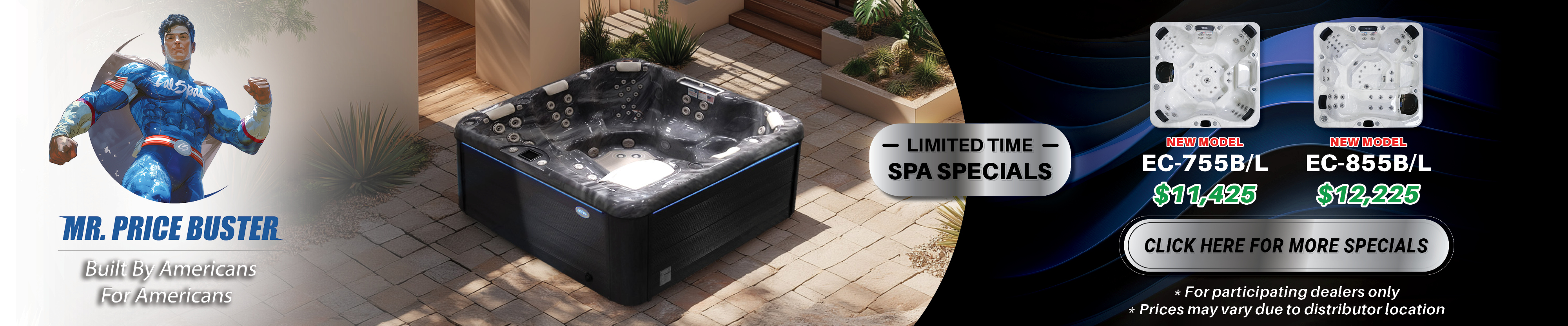 Calspas hot tub being used in a family setting - Marseille